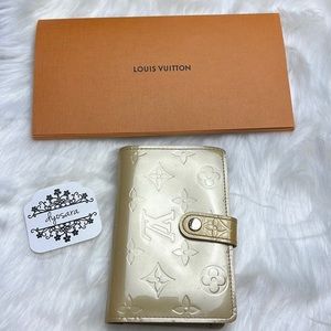 LOUIS VUITTON FRENCH WALLET MONOGRAM YELLOW VERNIS
